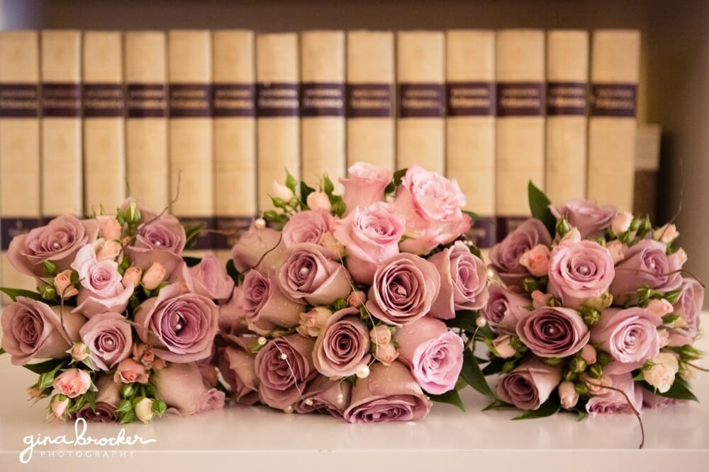 Dusty Pink Rose Bouquets
