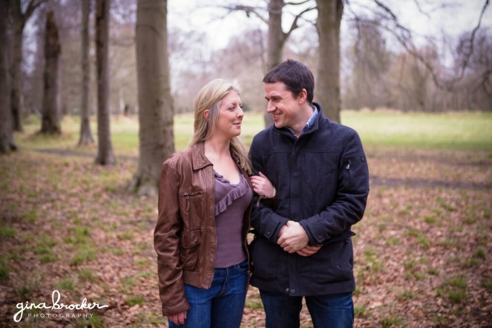 Relaxed Woodsy Engagement in Boston