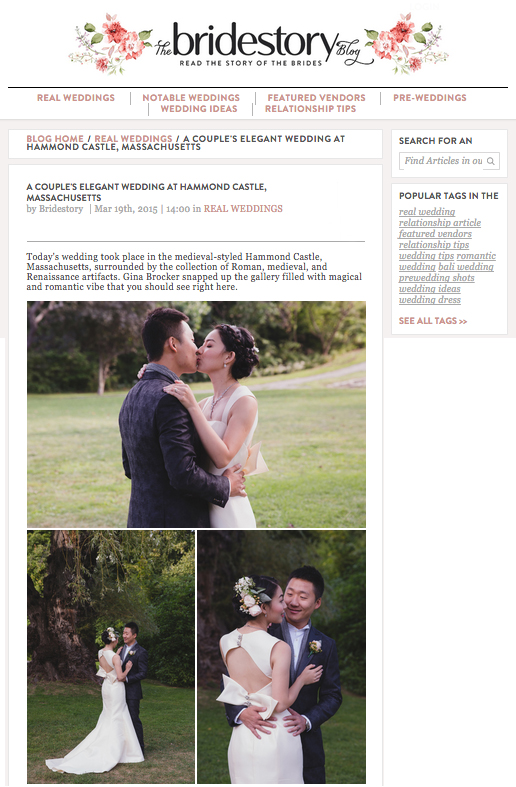 Elegant Hammond Castle Wedding Featured on The Bride Story Blog
