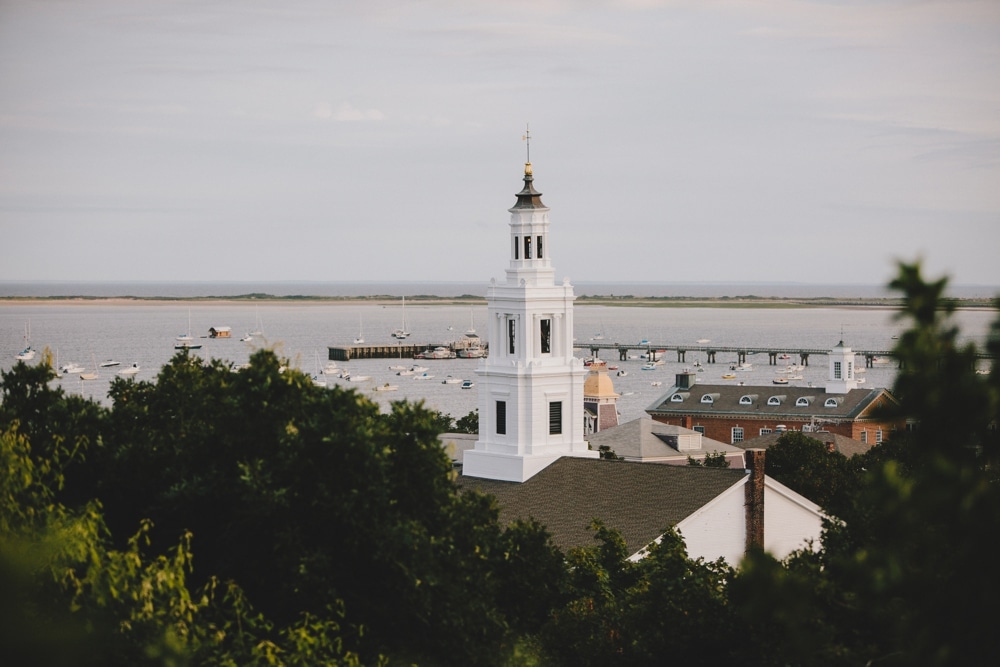 A beautiful photograph of the view at Pilgrims Monument Wedding Venue in Provincetown, Massachusetts