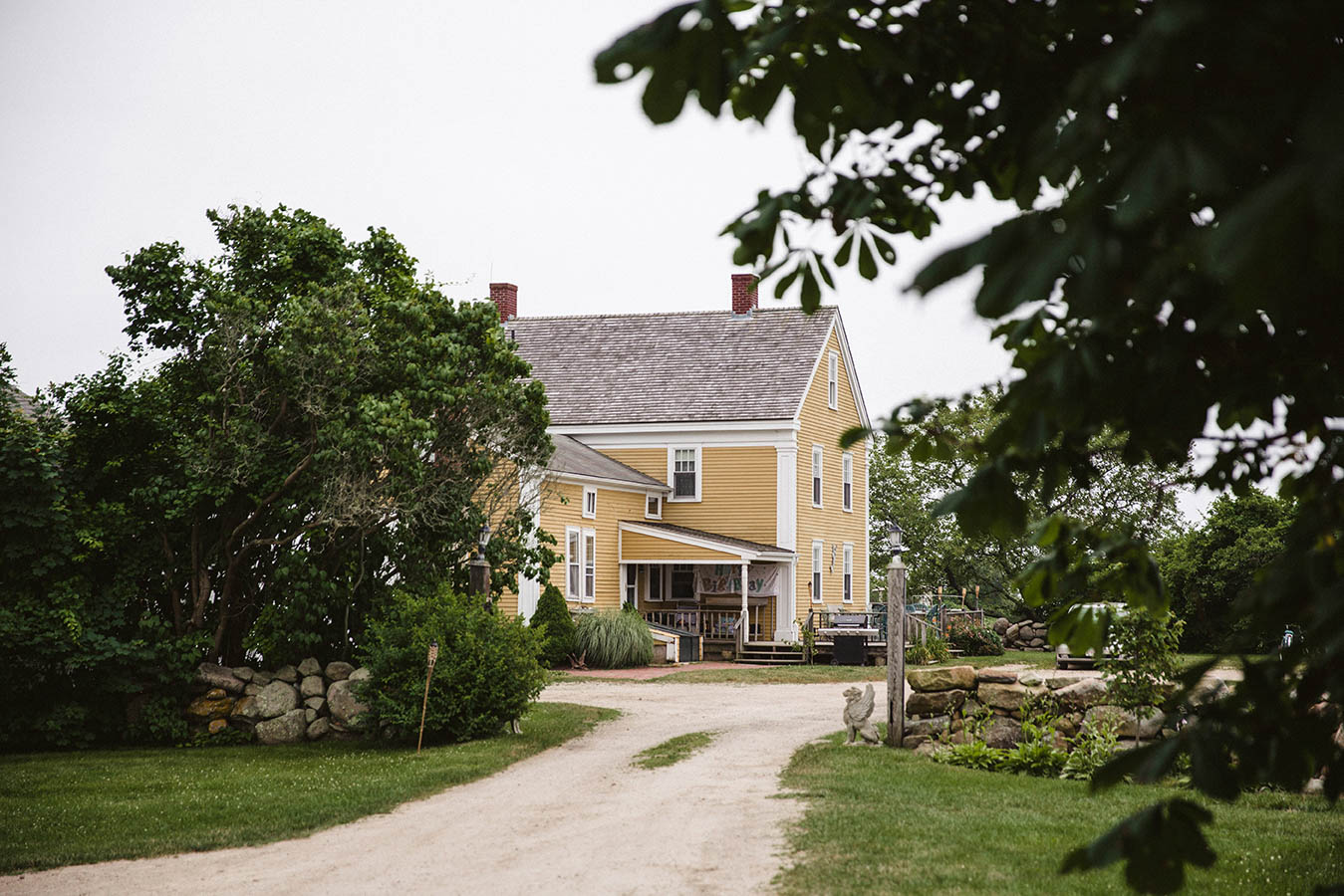 A documentary photograph of a home on a wedding day